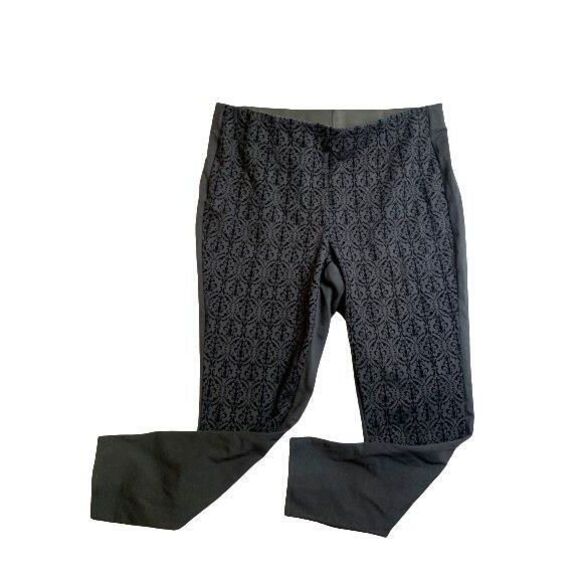 Lane Bryant Pants Womens 18 (38x28) Black Spandex Stretch Skinny Casual Pull‎ On - Picture 1 of 6